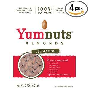 Yumnuts Almonds Cinnamon, 5.75 ounce bag Grocery & Gourmet Food
