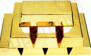   Heavy Gold Bar Bullion Replica Door Stop Stopper Paperweight  