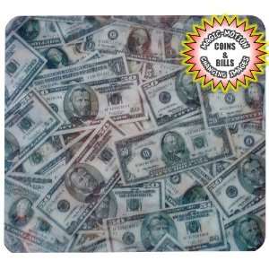  3 D Money / Coins / Currency Themed Heavy Duty Mousepad 