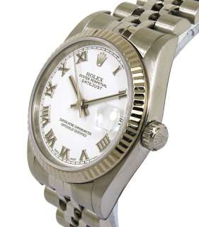 ROLEX STAINLESS STEEL DATEJUST MID SIZE 31mm LADIES WATCH MODEL 78274 