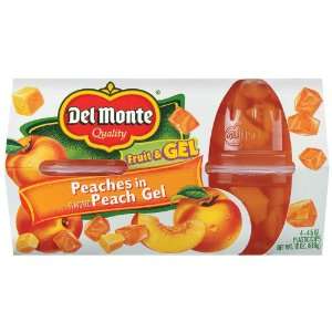 Del Monte Fruit & Gel Peaches in Peach Gel 4 Pack   6 Pack  