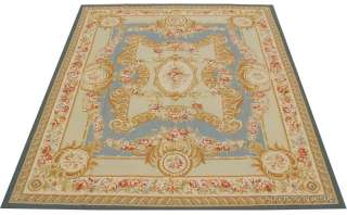 Handmade Aubusson Rug ~ Antique French Pastel  