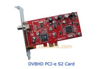 DVBHD PCIe PCI E S2 HD Satellite TV Card Receiver Tuner  