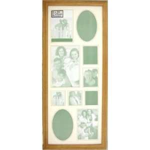   Picture frame (12) 8x20 Oak 10 hole collage frame *