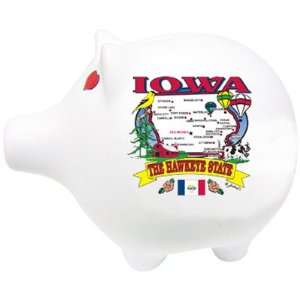  Iowa Piggy Bank 3 H X 4 W State Map Case Pack 60 