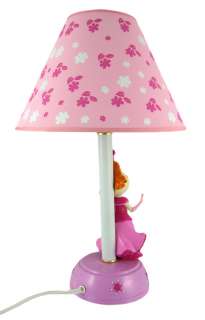 Scratch and Dent` Pretty Pink Princess Table Lamp With Castle Shade 