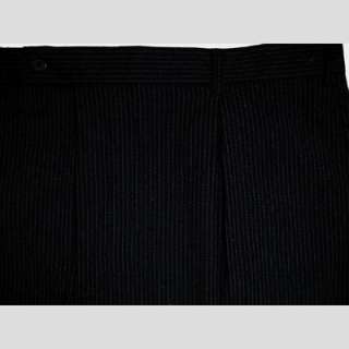 SEAN JOHN Mens Black Pinstripe Pleat Suit Pants 40 L  