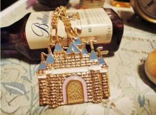 Sleeping Beauty Fantasy Disney Dream Castle Pendant Costume Necklace 
