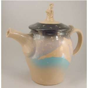  Porcelain Teapot Leaping Dancer, Tea Pot original hand 