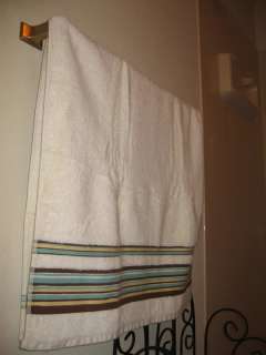   Piece Bathroom Acessory Set   Shower Curtain, Towels, Soap Dish, +MORE
