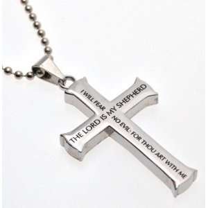  Iron Cross Lord Is My Shepherd   Psalm 23 Jewelry