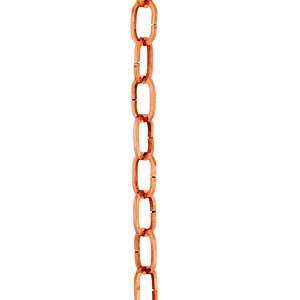  Square Link Copper Rain Chain (3 Foot Section) Everything 
