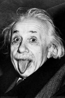 Albert Einstein Tongue POSTER Face FUNNY Genius Emc2  