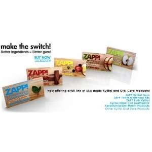  ZAPP Xylitol Gum   Fresh Fruit   12 Pack Box Everything 