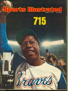 1974 Sports Illustrated Hank Aaron   HR #715  