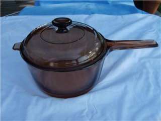Vision Ware Pyrex LARGE Amber Stock Pot/Saucepan 2.5L  