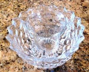 Excellent~Fostoria American~Ice Dish with Crab Liner  