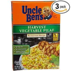 Uncle Bens Rice Harvest Vegetable Pilaf, 33 Ounce Boxes (Pack of 3)