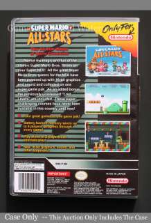 Super Mario All Stars Nintendo SNES Custom Game Case Only *NO GAME 