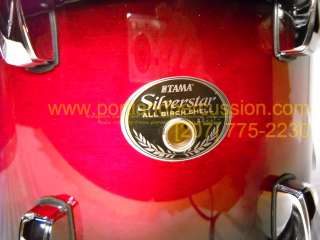 2011 Tama Silverstar 6 pc Drumkit in Transparent Red Burst  