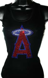 LA Anaheim Angels Bling Tank Top Studded ALLSizesColors  
