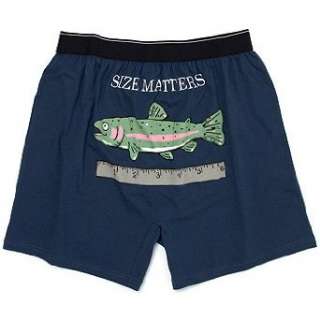  Fisherman Size Matters Fish Ruler Boxer Shorts Clothing