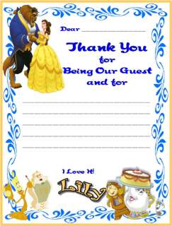 Thank You Note Cards http//www./itm/Beauty and Beast Thank 