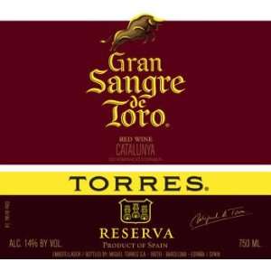  2007 Torres Gran Sangre De Toro 750ml Grocery & Gourmet 
