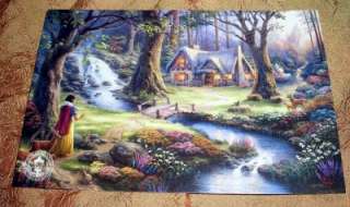 Thomas Kinkaid Snow White Discovers Cottage Postcard  