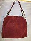 MAXX NEW YORK GENUINE LEATHER HOBO SHOULDER BAG BURGUND