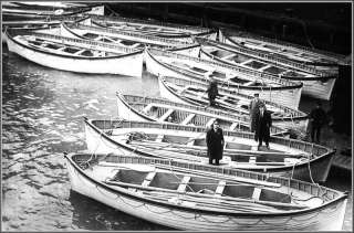 Photo Rare Gathered Titanics Lifeboats In New York, April 19, 1912 