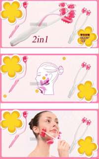 Pro 2 in 1 Face Up Rollers Massage Slimming Remove Neck  