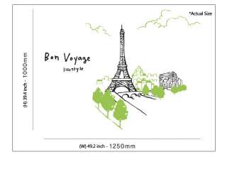 PARIS EIFFEL TOWER Home decor Wall Sticker Vinyl Decals  