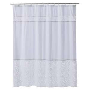    Simply Shabby Chic Meshed Lace Dobby Shower Curtain