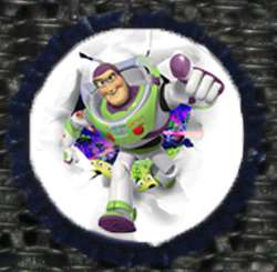 Home Made Buzz Lightyear Bottle Cap Necklace Toy Story  