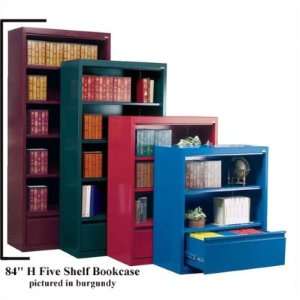  Steel Bookcase With File Drawer 4 Shelf 36W X 18D X 84H 