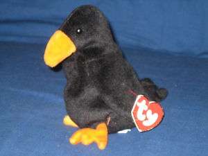 TY CAW the CROW BEANIE BABY   MINT with TAGS  