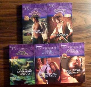 Lot of 5 Harlequin Intrigue Romance Books   March 2011   Joanna Wayne 