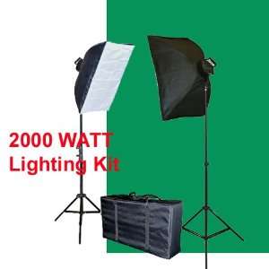   Softboxes, 2 light Heads(5 bulbs each), 10 light bulbs 45w each, 10x12