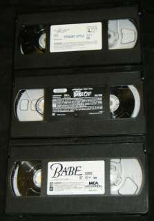 STUART Little, BABE, & That DARN Cat VHS Family MOVIES  