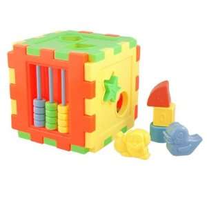 Amico Plastic Shape Learning Cube Sorting Block Box Educational 