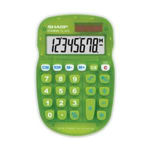   ELS20BGR Translucent 3 key memory Youth Calculator Green Electronics