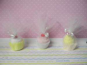 Baby washcloth mini cupcake baby shower favor/decoration boy, girl 