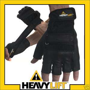Wrist Wrap Gel Grip Leather Weight Lifting Gloves XX  