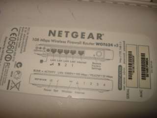 Netgear WGT624 v3 108 Mbps Wireless Firewall Router  