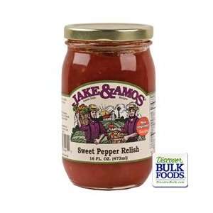 Jake & Amos Sweet Pepper Relish, 16 ounces  Grocery 