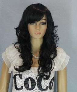 New style black long hair party girl wavy wig/wigs  