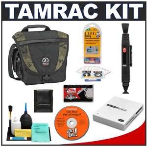Tamrac 5533 Adventure 3 Camera Bag Case (Black/Camo) + Accessory Kit 