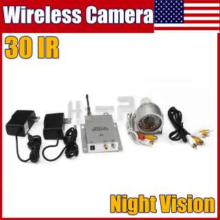 Security Night Vision Video Audio Wireless IR Color Camera Kit  