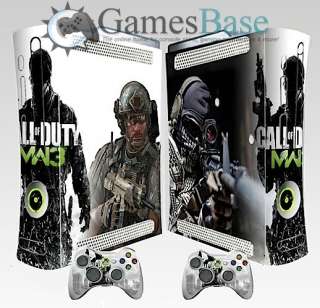 NEW MW3 Modern Warfare Xbox 360 Skin Stickers + 2 Controller Skins #3 